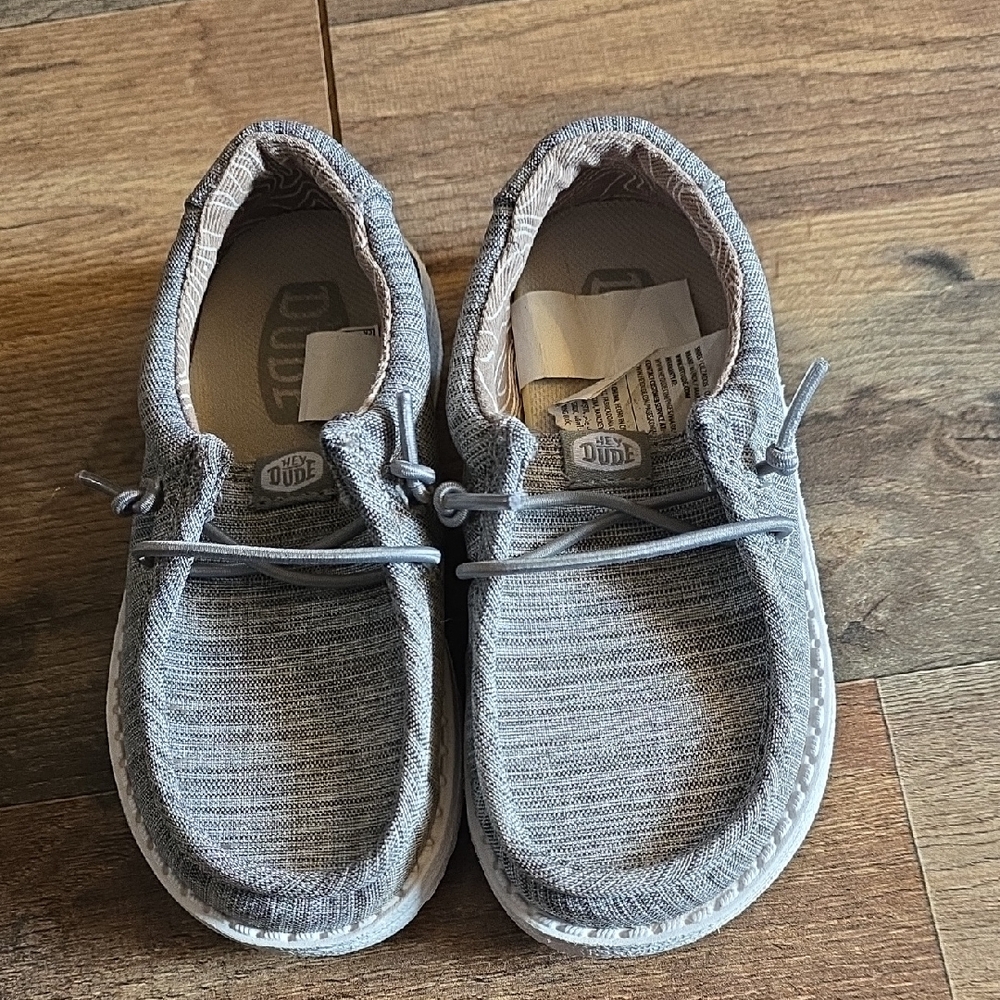 Hey Dude Kids Gray Slip-On Loafers